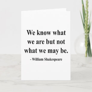 Shakespeare Quote 3a Card