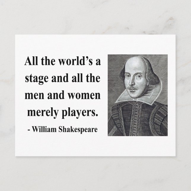 Shakespeare Quote 5b Postcard (Front)