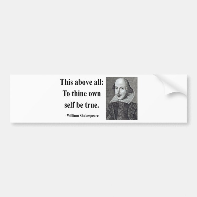 Shakespeare Quote 8b Bumper Sticker (Front)
