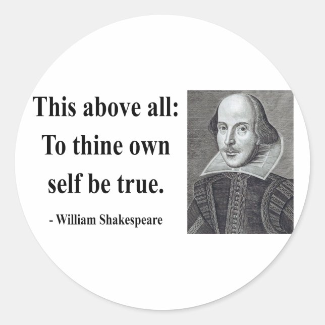 Shakespeare Quote 8b Classic Round Sticker (Front)
