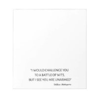 Shakespeare Quote - Battle Of Wits