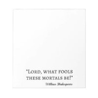 Shakespeare Quote - Fool Mortals I