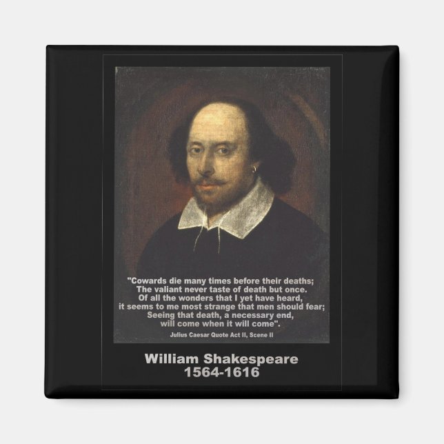 Shakespeare Quote ~ Julius Caesar Magnet (Front)