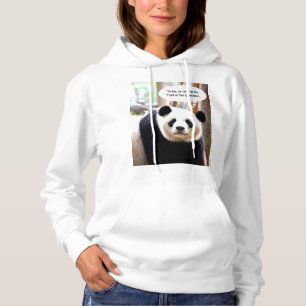 Shakespeare Quote Panda Bear Elegant Womens Hoodie