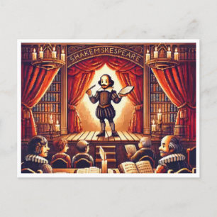 Shakespeare’s Birthday - 16-Bit Holiday Postcard