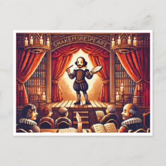 Shakespeare’s Birthday - 16-Bit Holiday Postcard