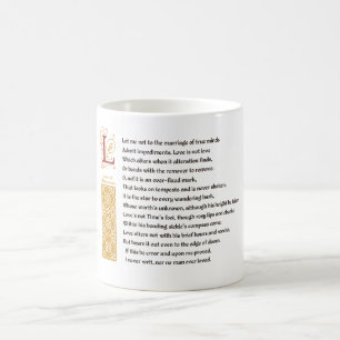 Shakespeare Sonnet 116 (CXVI) on Parchment Coffee Mug