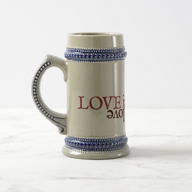 Shakespeare Sonnet 116 Love is not love Beer Stein (Left)