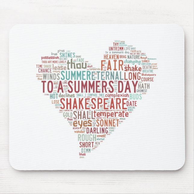 Shakespeare Sonnet 18 Mouse Pad (Front)