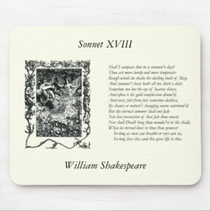 Shakespeare Sonnet # 18 Mouse Pad