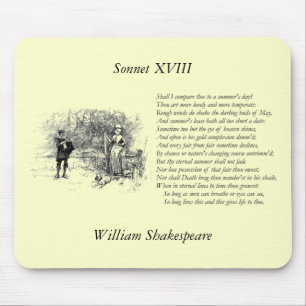 Shakespeare Sonnet # 18 Mouse Pad