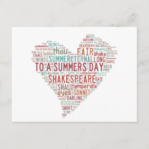 Shakespeare Sonnet 18 Postcard