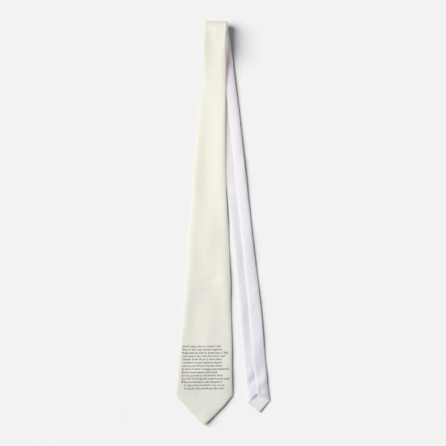 Shakespeare Sonnet # 18 Tie (Front)