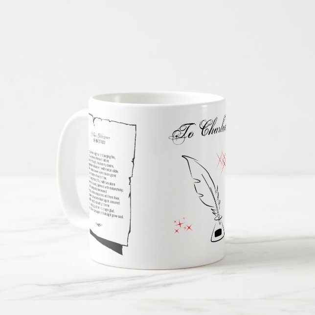 Shakespeare Sonnet 45 Coffee Mug (Front Left)