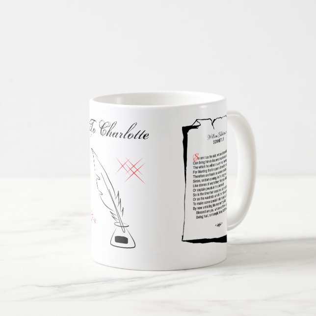 Shakespeare Sonnet 52 Coffee Mug (Front Right)