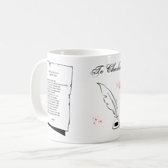Shakespeare Sonnet 99 Coffee Mug (Front Left)