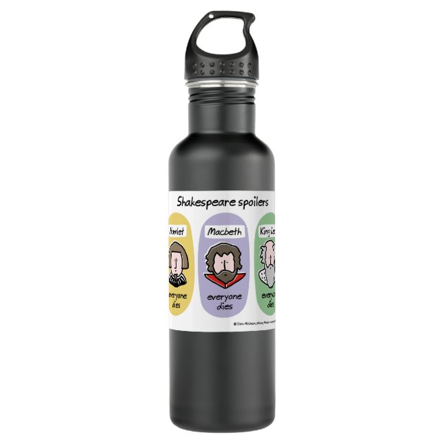 Shakespeare spoilers Classic 710 Ml Water Bottle (Front)