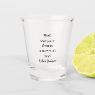Shakespeare Summer Quote Decor For Home Shot Glass