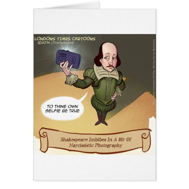 Shakespeare Takes Selfie Funny (Front)