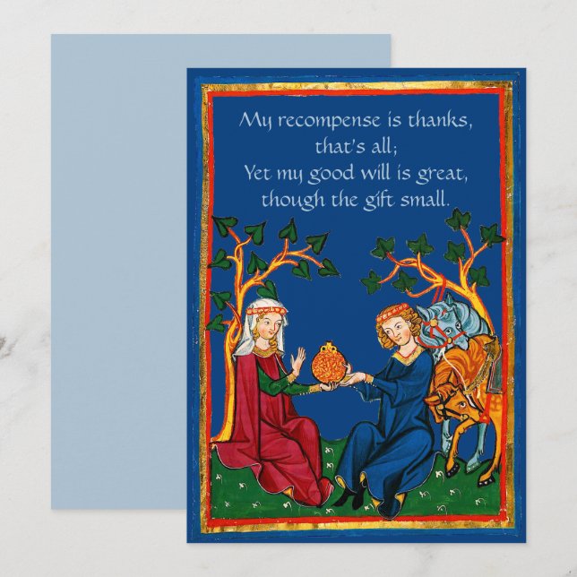 Shakespeare Thank you Card (Front/Back)