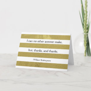 Shakespeare You Card