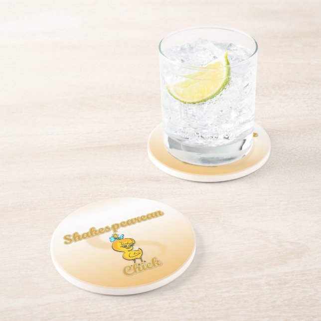 Shakespearean Chick Coaster (Side)