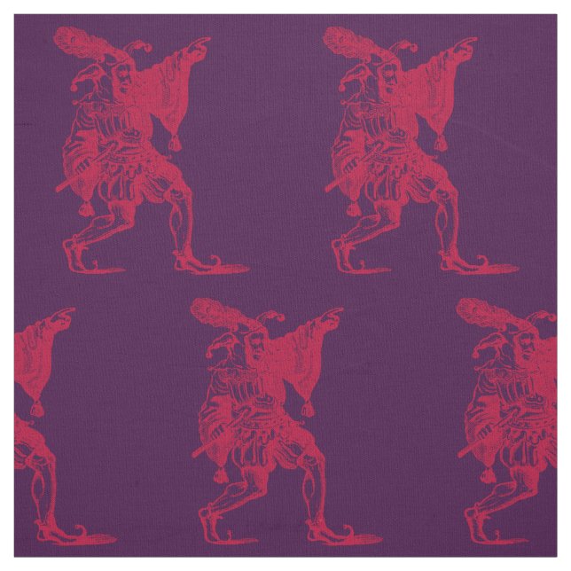 Shakespearean Jester Fabric (Swatch)