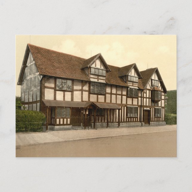 Shakespeare's Birthplace, Stratford-upon-Avon, UK Postcard (Front)