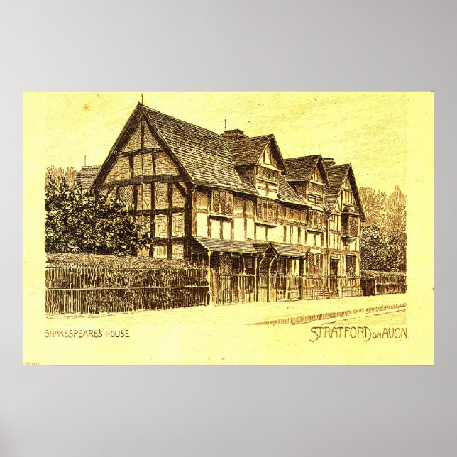 Shakespeare's House Stratford on Avon Poster (Front)