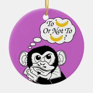 Shakespeare's Monkey Ceramic Tree Decoration