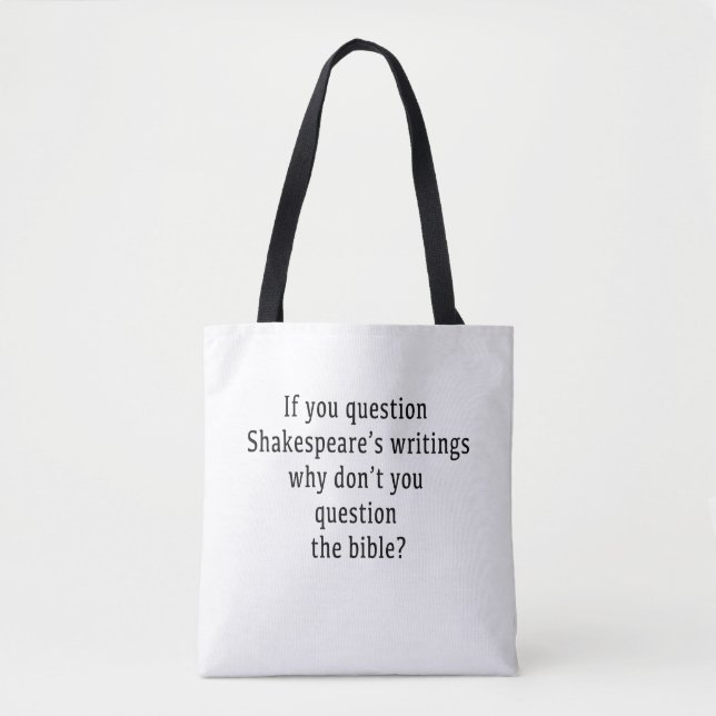Shakespears's wrtings Tote Bag (Front)
