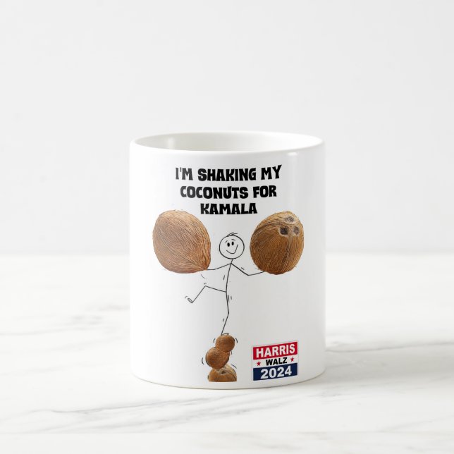 Shaking My Coconuts for Kamala Coffee Mug (Center)