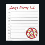 Shakshouka Shakshuka Spicy Poached Eggs Tomatoes Notepad<br><div class="desc">Design features an original illustration of a skillet of shakshouka (shakshuka), a dish of poached eggs in spicy tomato sauce, popular in Israel and throughout the Mediterranean. This design is also available on other products. Lots of additional food prints are also available from this shop. Don't see what you're looking...</div>