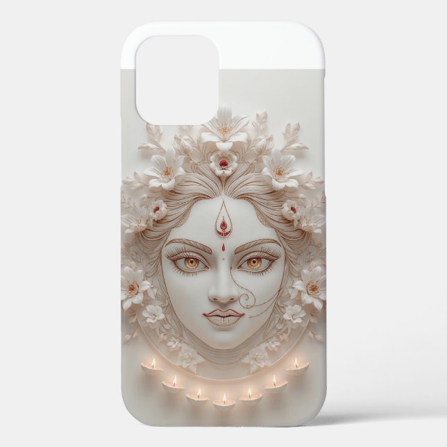 Shakti Within – Minimal Devi Illustration Case-Mate iPhone Case (Back)