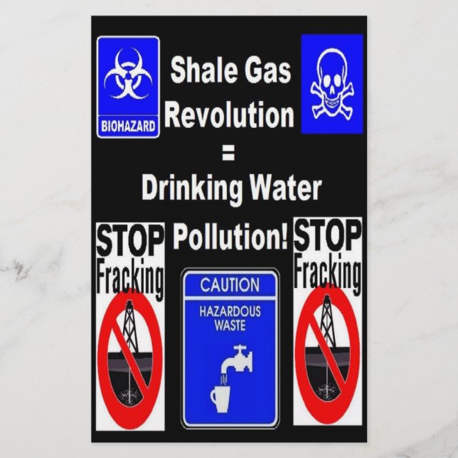 Shale Gas Revolution = Drinking Water Pollution! (Front)