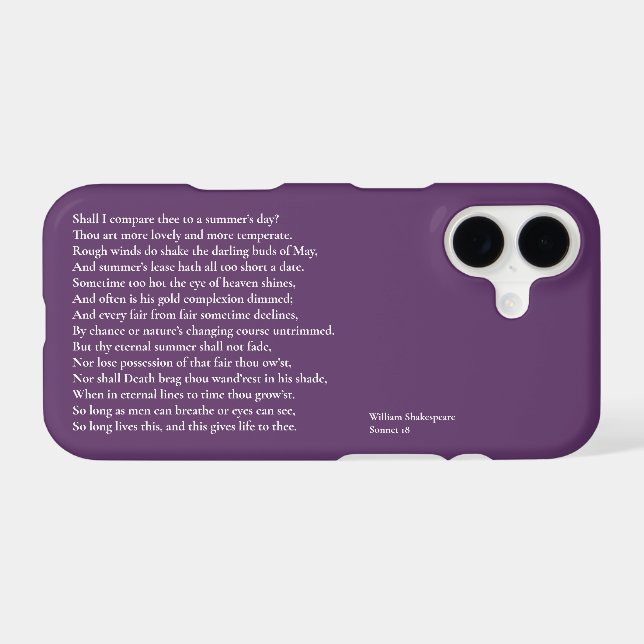 Shall I compare thee to a summer's day? sonnet 18  (Back (Horizontal))