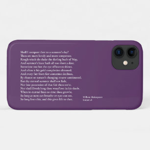 Shall I compare thee to a summer's day? sonnet 18 Case-Mate iPhone Case