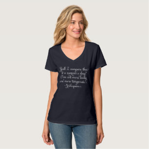 Shall I compare thee to summer's day - Shakespeare T-Shirt