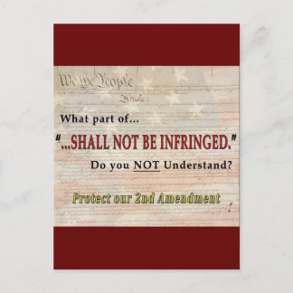 Shall NOT be Infringed Postcard