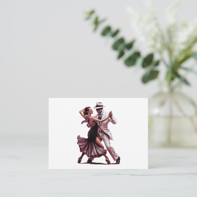 Shall We Dance - Design 1 Card (Standing Front)