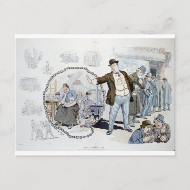 Shall Women Vote? Postcard (Front)