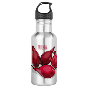 Shallot cartoon illustration 532 ml water bottle