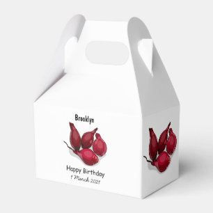 Shallot cartoon illustration favour box