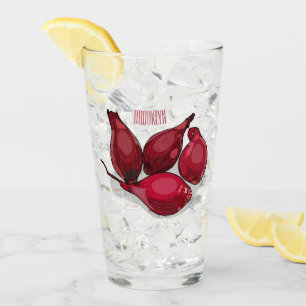 Shallot cartoon illustration glass