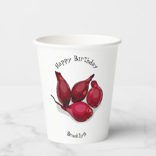 Shallot cartoon illustration paper cups