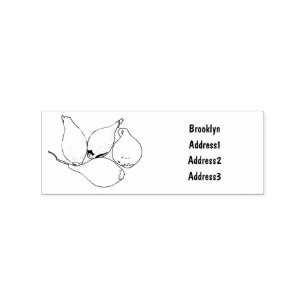 Shallot cartoon illustration rubber stamp