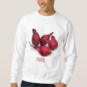 Shallot cartoon illustration sweatshirt
