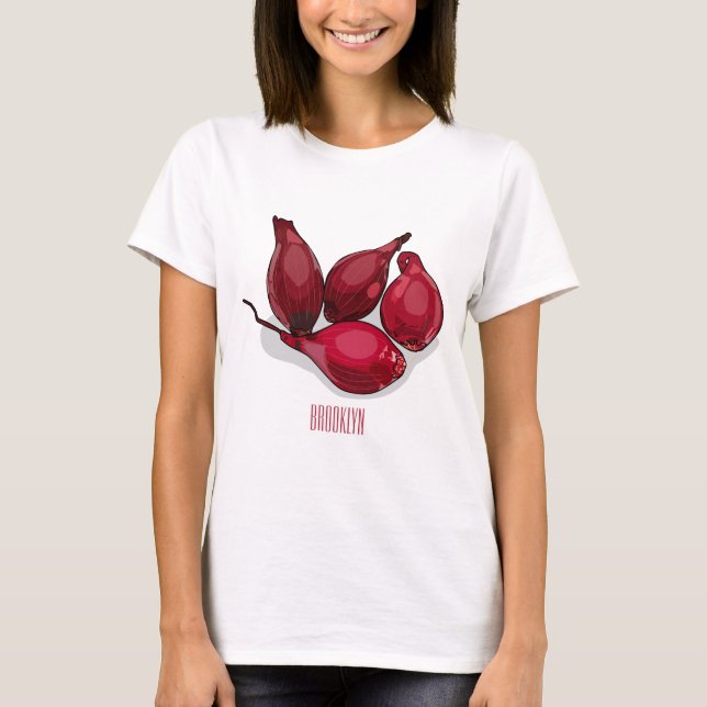 Shallot cartoon illustration T-Shirt (Front)