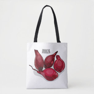Shallot cartoon illustration tote bag
