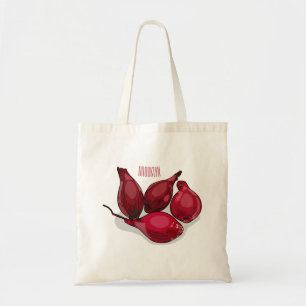 Shallot cartoon illustration tote bag